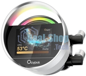 Система охлаждения Ocypus Sigma L24 WH ARGB, 240мм, LCD Pump 2.4