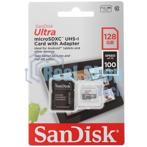 Флеш карта microSDXC 128Gb Class10 Sandisk SDSQUNR-128G-GN6TA oem