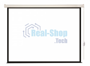 Экран с электроприводом Lumien Eco Control 125x200 см (раб. область 119х194 см) Matte White черная кайма по периметру 16:9