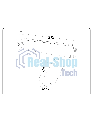 Управляемый светодиодный светильник для шинопровода Magnetic Ambrella light GL1201 WH белый IP20 7W 3000K-6400K 220V 36° D35*80 (Без ПДУ)