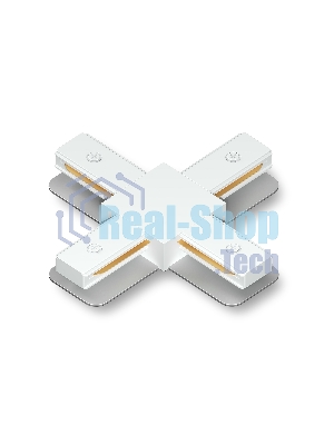GL7171 WH белый коннектор Х-образный для однофазного шинопровода Standard 220V NEW 105*105*20
