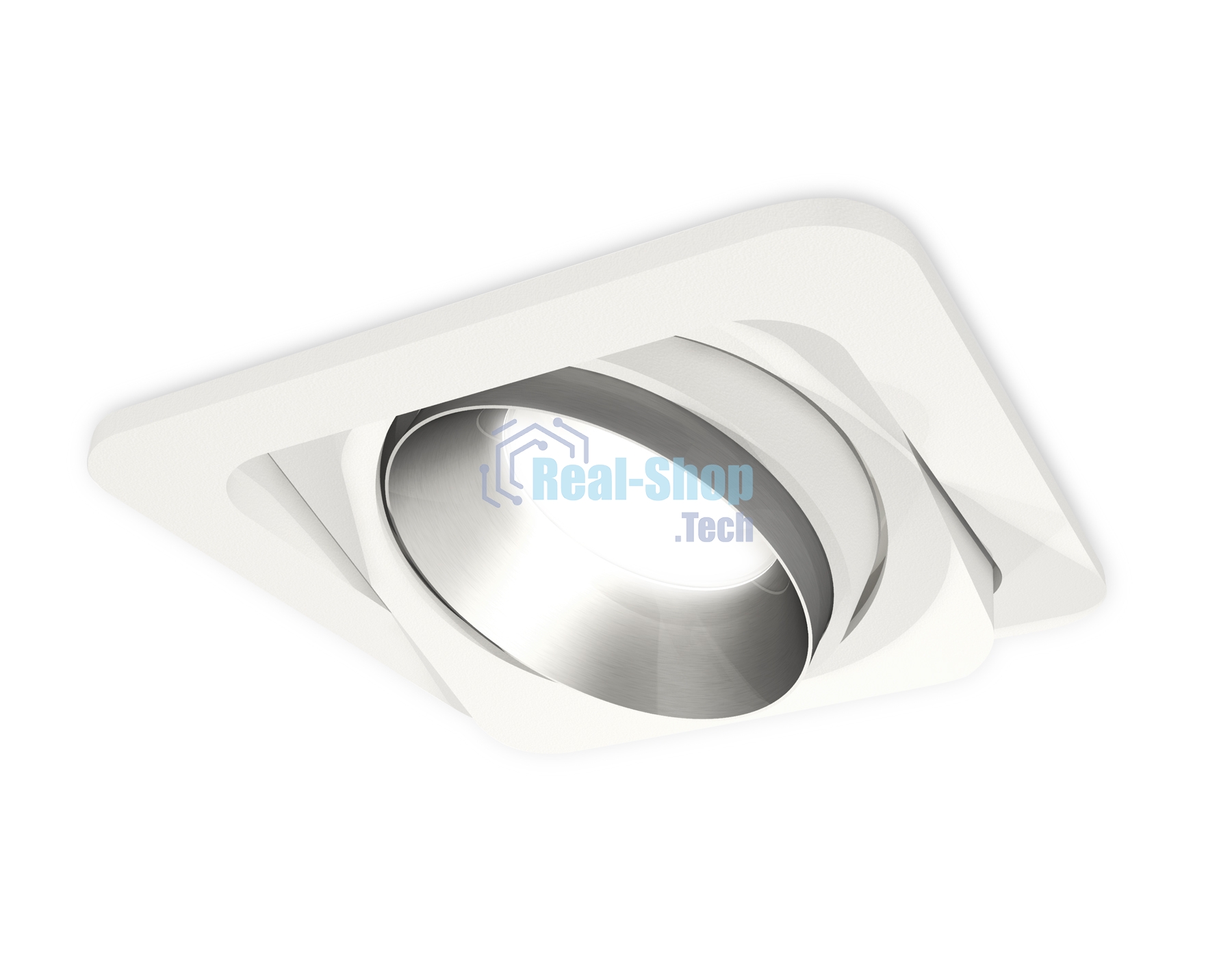 Комплект встраиваемого поворотного светильника Ambrella light XC7658023 SWH/MCH белый песок/хром матовый MR16 GU5.3 (C7658, N7033)
