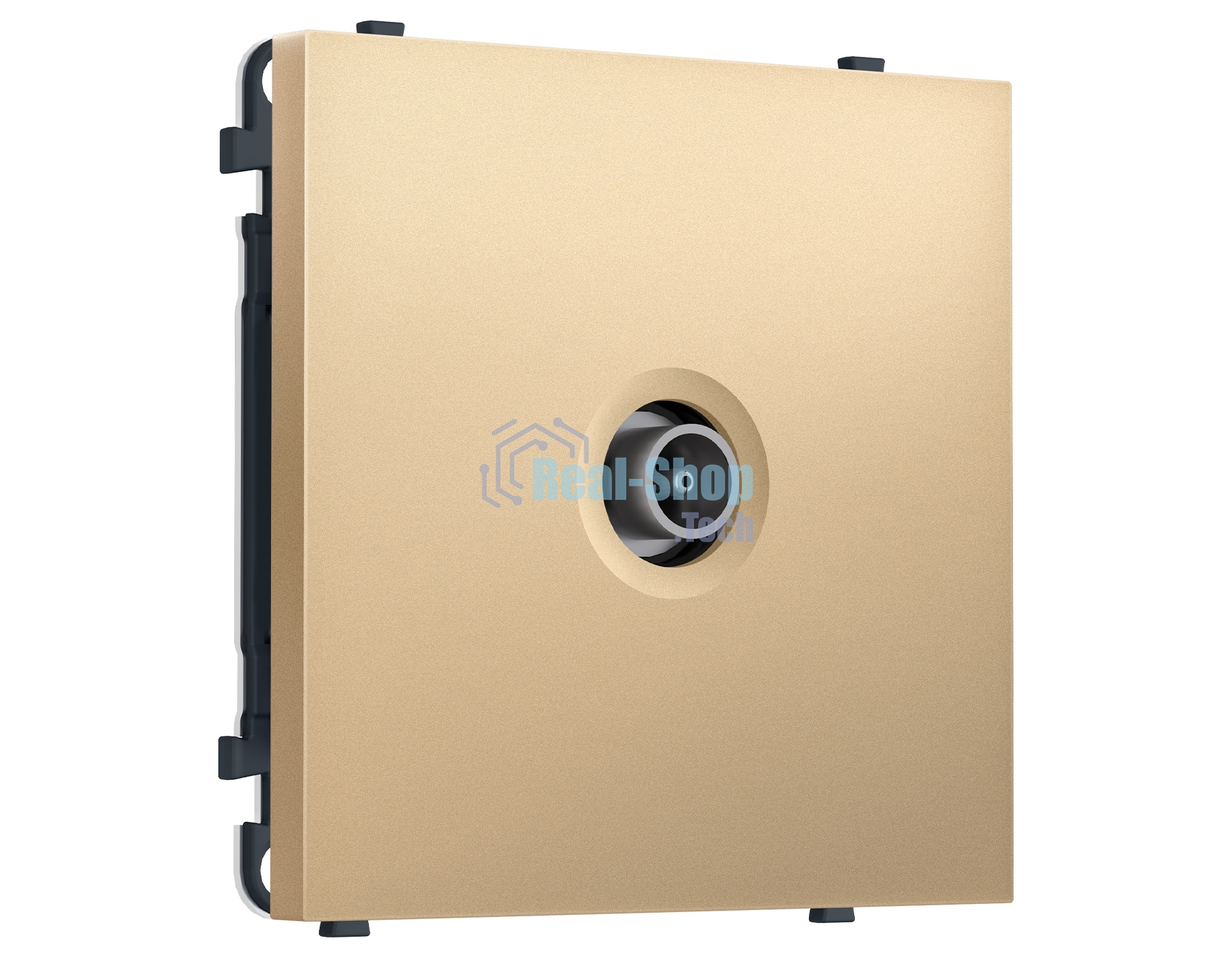 Комплект механизма TV розетки оконечной SIGMA Золото Мягкое касание 50-870 MHz 1dB QUANT PRO (SP8930, PR202)