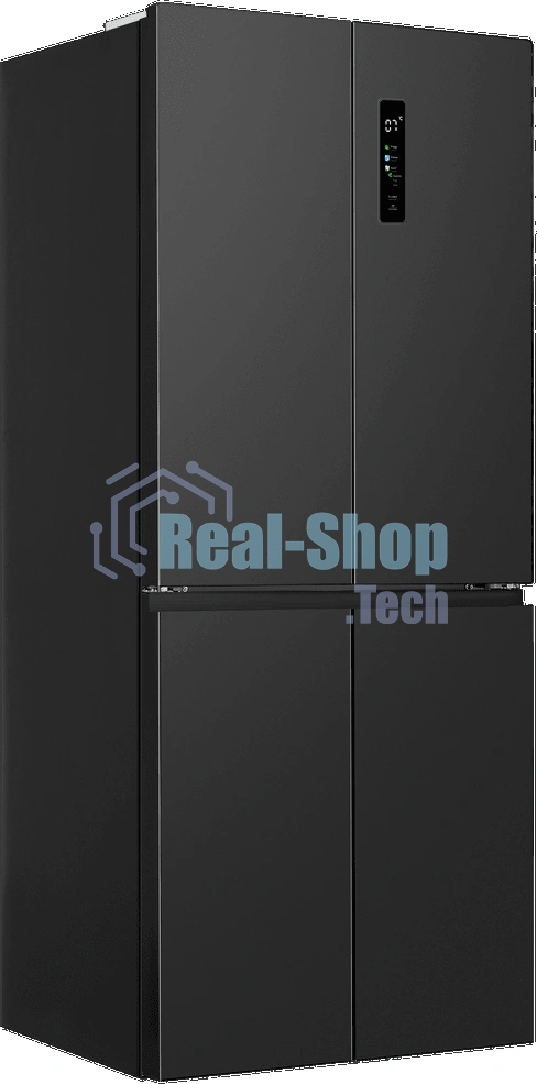 Холодильник Maunfeld MFF192NFSB01 Inverter черная сталь трехкамерный 334/184л морозилка снизу, No Frost, Side by Side