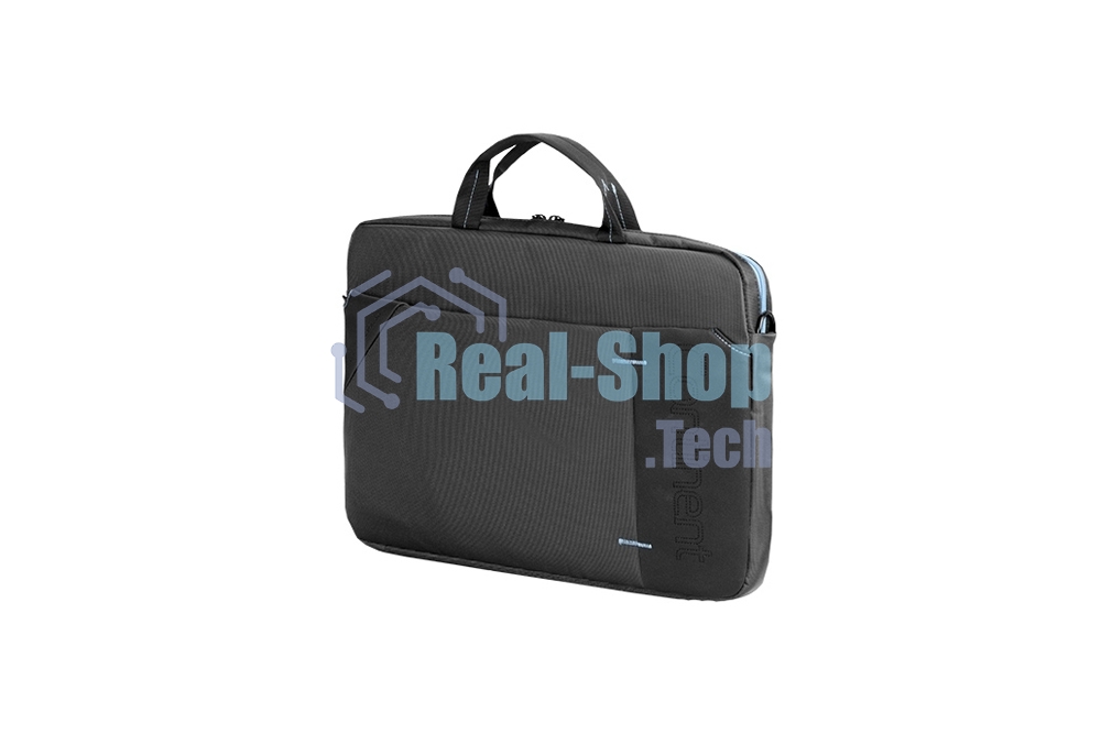 Сумка для ноутбука Сумка Continent CC-205Gb,(нейлон, серый, с голубой отстрочкой, 15,6'')