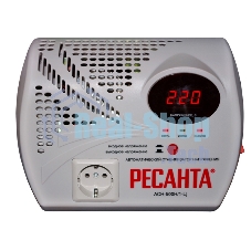 Стабилизатор напряжения Ресанта АСН- 500 Н/1-Ц 63/6/9 Стабилизатор 220В±8%, Габариты 260х200х110, Вес 2,6кг