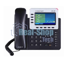 Телефон Grandstream GXP-2140, VoIP 2 Порта Ethernet 10/100/1000, 4 SIP линий, цветной TFT дисплей 480x272, HD Audio