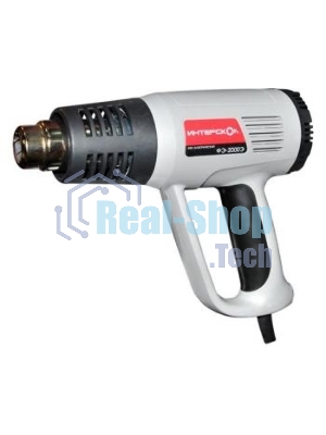 Фен технический ИНТЕРСКОЛ ФЭ-2000Э 2000Вт, 80-600 °С,поток 300-500л/мин, 0.8кг 192.0.1.00