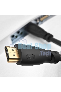 Кабель Greenconnect 1.5m HDMI 1.4, OD7.3мм, 30/30 AWG, позолоченные контакты, Ethernet 10.2 Гбит/с, 3D, 4K, экран Greenconnect Кабель 1.5m HDMI 1.4, OD7.3мм, 30/30 AWG, позолоченные контакты, Ethernet 10.2 Гбит/с, 3D, 4K, экран