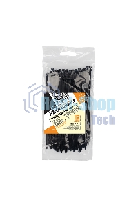 Хомут-стяжка кабельная нейлоновая PROconnect 150 x2,5 мм, черная, упаковка 100 шт.