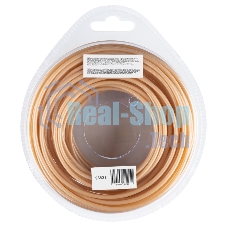 Леска для триммера Denzel армированная алюминием круглая, 2,7мм х 15м, блистер ALUFLEX