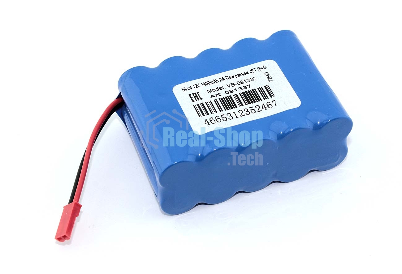 Аккумулятор Ni-cd 12V 1400mAh AA Row разъем JST (4+4)