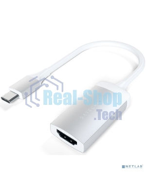 Адаптер Satechi Type-C to HDMI 4K 60HZ. Поддержка 4K/60Hz. Материал корпуса алюминий. Цвет серебряный.