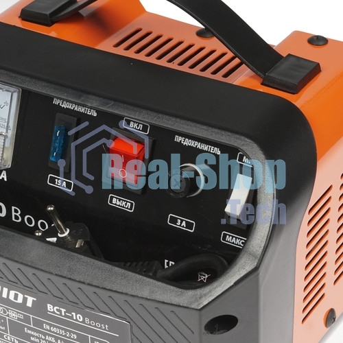 Устройство пуско-зарядное PATRIOT BCT-10 Boost 220В±15% 200Вт 12В зарядmax8.5А 20-100А/ч 4.3кг