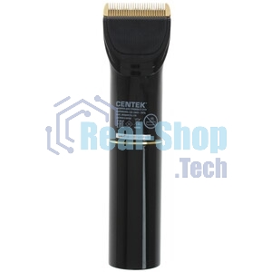 Машинка для стрижки Centek CT-2119 (черный/золотой) сеть/аккум, ножиТИТАН+КЕРАМИКА, 180 мин от батареи
