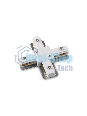 GL7171 WH белый коннектор Х-образный для однофазного шинопровода Standard 220V NEW 105*105*20