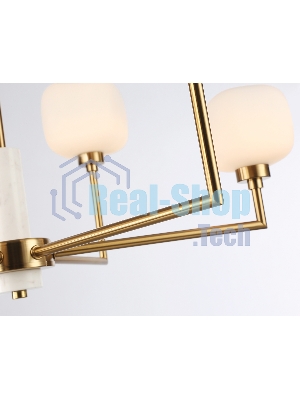 Люстра Ambrella light LH53015/6 BS/FR латунь/белый матовый G9*6 max 40W D690*680