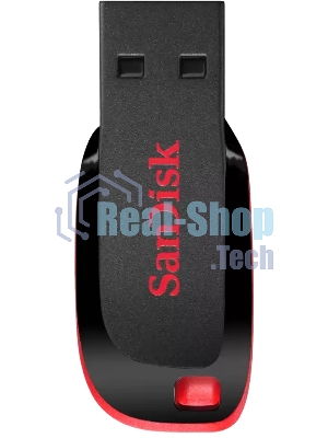 Флешка USB Sandisk CZ50 Cruzer Blade (SDCZ50-064G-B35), 64Gb, USB 2.0, R/W 15/4, черный/красный