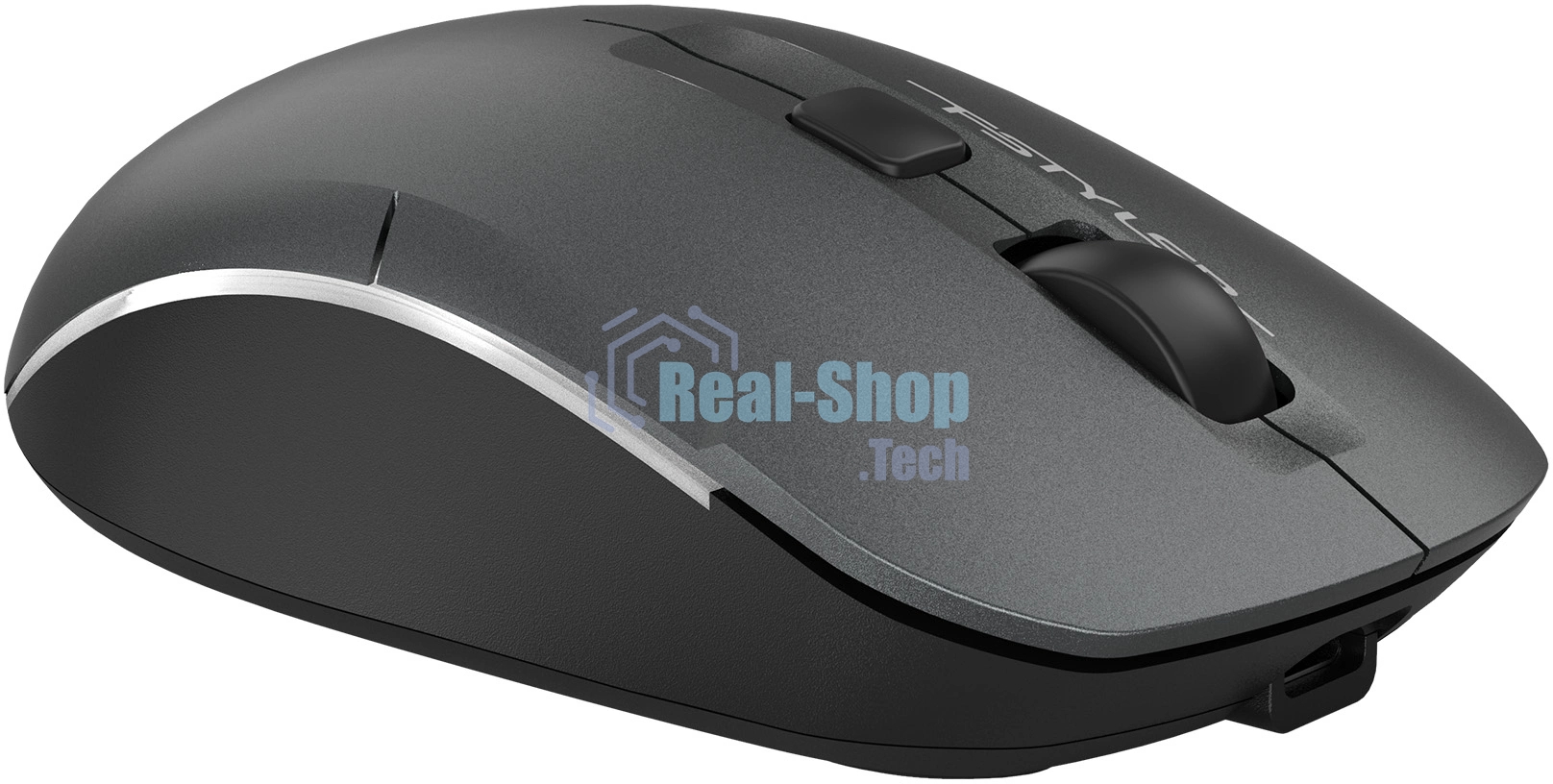 Мышь беспроводная A4Tech Fstyler FB26CS Air2 серый/черный, 2000 dpi, Bluetooth / USB, Bluetooth / радиоканал, кнопки - 4