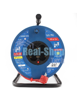 Удл. на пласт. катушке “Power Cube” IP20 16А 40м ПВС 3x1,5мм2 4 роз. с/з