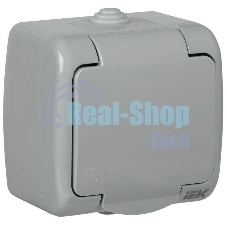 Розетка Iek ERA12-K03-16-54 РСш12-2-А 1-ая с з/к откр. уст. 16А IP54 AQUATIC