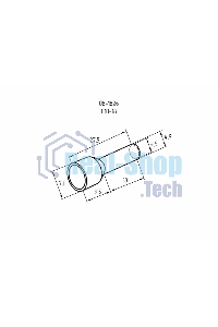 Наконечник штыревой втулочный Rexant изолированный F-18 мм 10 мм² (НШВи 10-18) слоновая кость