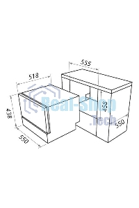Встраиваемая посудомоечная машина Maunfeld MLP-06IM, белый, 55 см, 6 компл., 49 дБ, класс A+