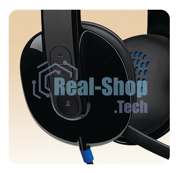 Гарнитура Logitech USB Headset H540 чёрный, проводная, USB