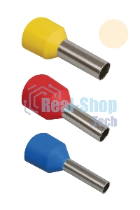 Наконечник-гильза изол. Е1012 10кв.мм (уп.100шт) ИЭК UGN10-010-07-12