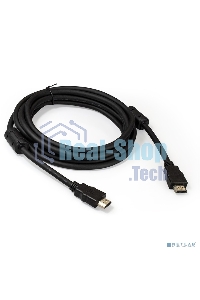 Кабель HDMI Exegate EX287724RUS EX-CC-HDMI2-3.0F (19M/19M, v2.0, 3м, 4K UHD, Ethernet, ферритовые кольца, позолоченные контакты)