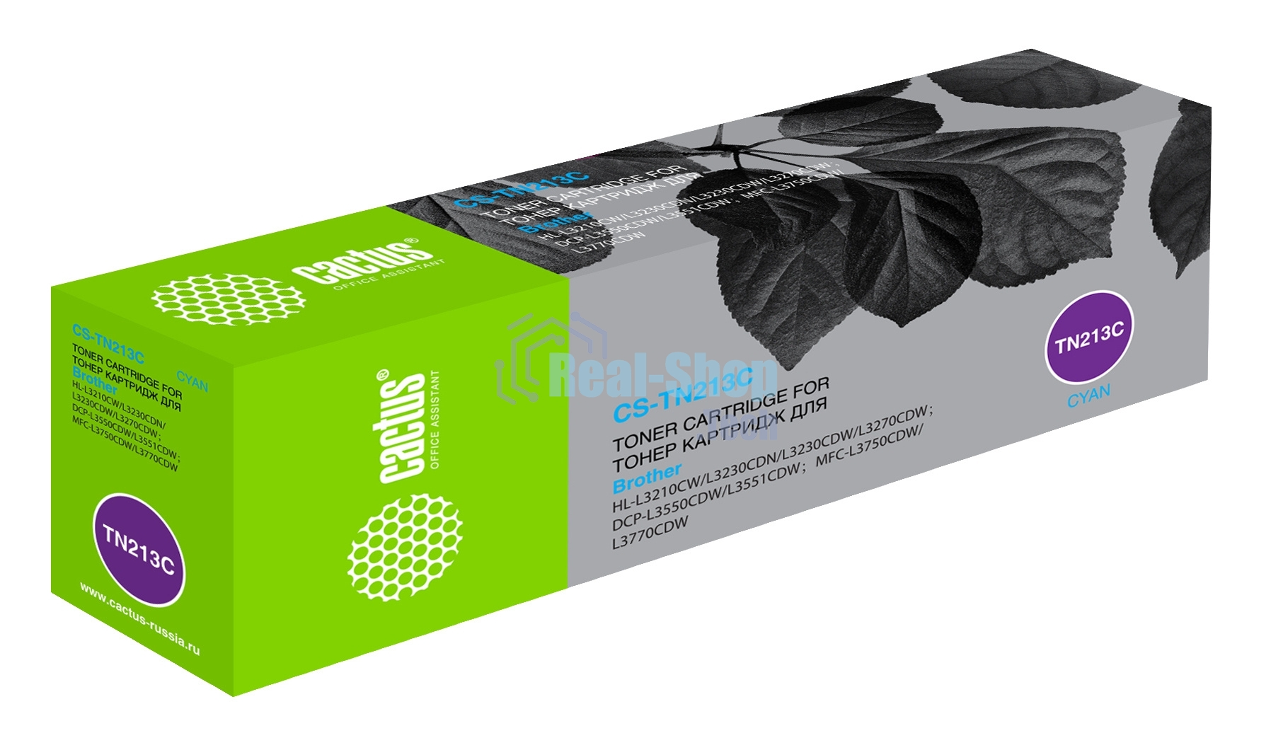 Картридж лазерный Cactus CS-TN213C голубой (1400 стр.) для Brother HL 3230/DCP3550/MFC3770