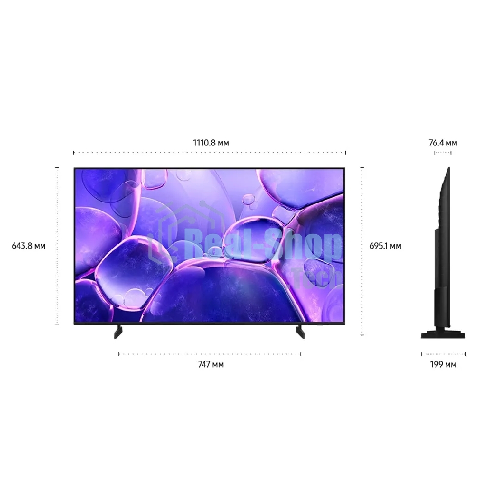 Телевизор Samsung 50'' UE50U8000FUXRU черный DLED UHD Tizen 60Hz Smart TV