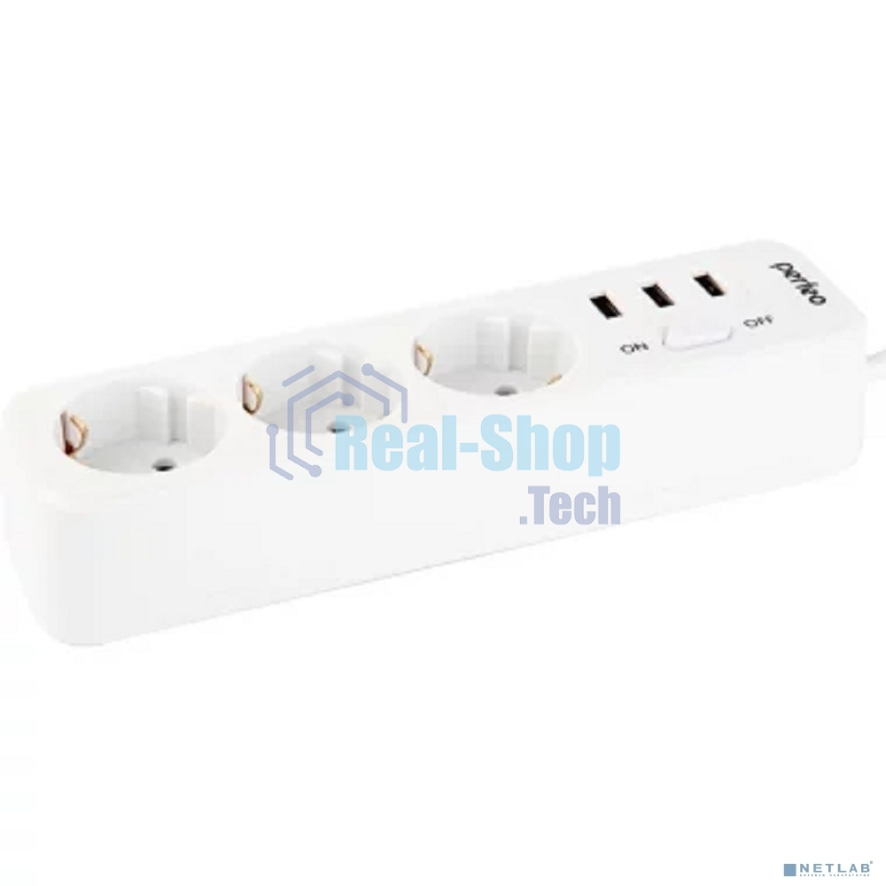 Сетевой фильтр PERFEO (PF_C3906) 3 роз х 2м белый