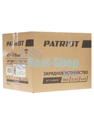 Устройство пуско-зарядное PATRIOT BCT-10 Boost 220В±15% 200Вт 12В зарядmax8.5А 20-100А/ч 4.3кг
