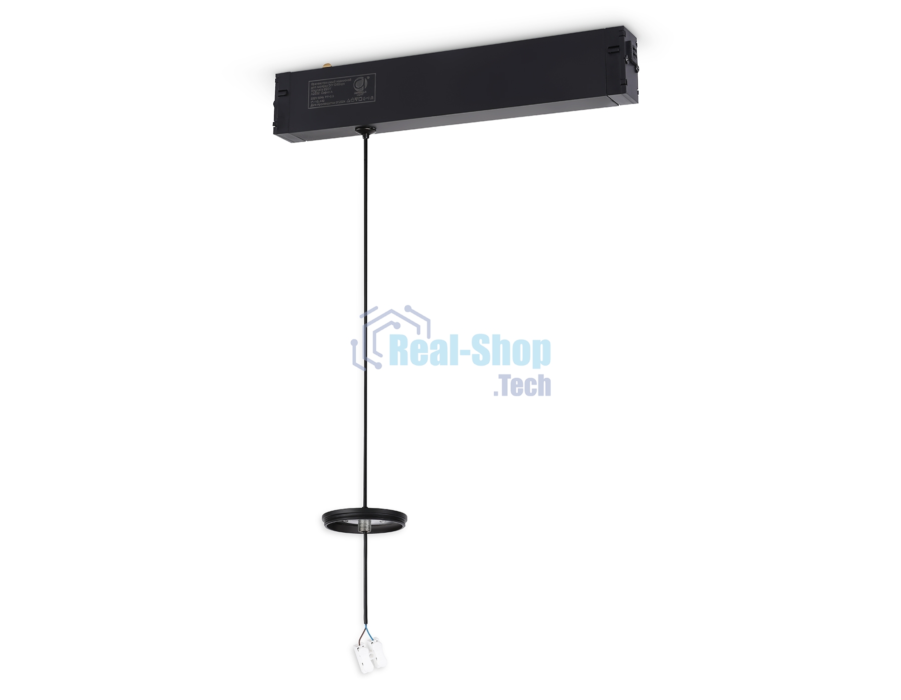 Крепеж трековый подвесной для корпуса DIY D60mm 240*42*25 H1500 BK черный