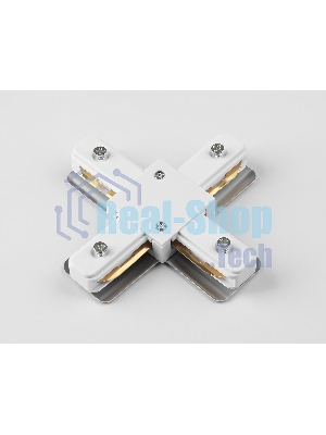 GL7171 WH белый коннектор Х-образный для однофазного шинопровода Standard 220V NEW 105*105*20