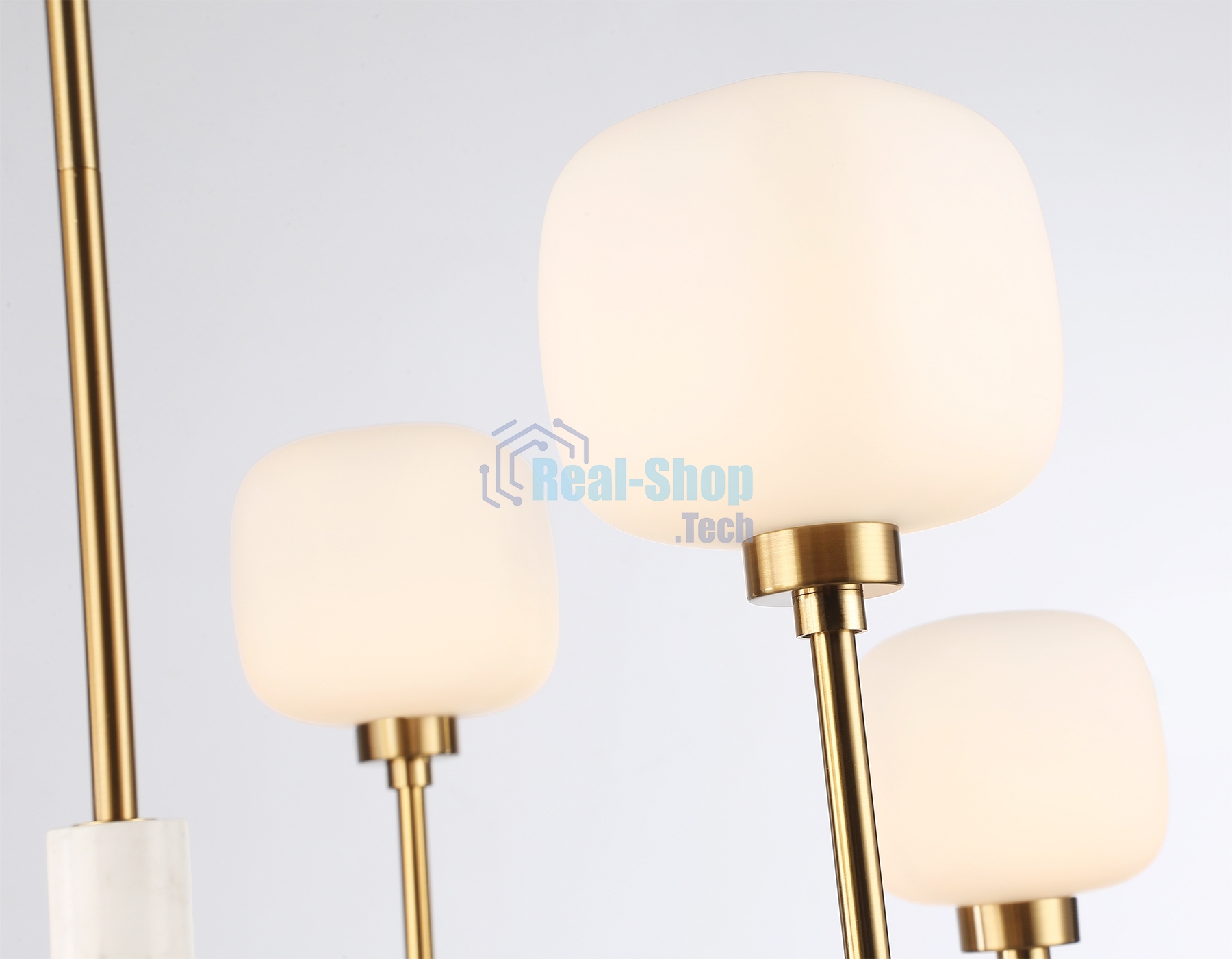 Люстра Ambrella light LH53015/6 BS/FR латунь/белый матовый G9*6 max 40W D690*680