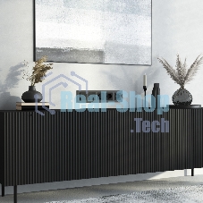 Рамка на 5 постов Senso (черный, стекло soft-touch) W0053108