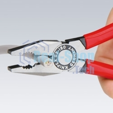 Пассатижи KNIPEX 0302180180мм ручки с двухцветными многокомпонентными чехлами