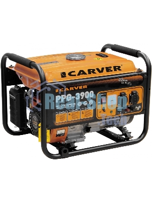 Электрогенератор бензиновый Carver PPG-3900A, 3.2 кВт, 67 дБ, 42 кг