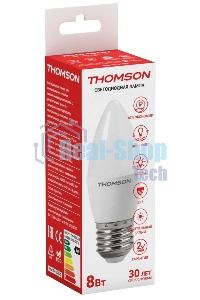 Лампа светодиодная Hiper THOMSON LED CANDLE 8W 670Lm E27 4000K TH-B2022