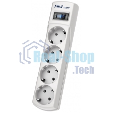 Сетевой фильтр Pilot mini 5 м (4 розетки) белый (коробка)
