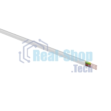 Телефонный кабель Rexant ШТЛП 4 жилы Cu, белый, 100 м