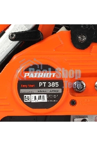 Пила цепная бензиновая PATRIOT PT 385, 38cc, 2.0л.с., шина 14