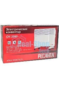 Конвектор Ресанта ОК-2000 белый, 2000 Вт, 25 м2, термостат