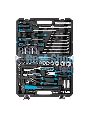 Набор инструментов Gross 76 предметов, 120 зубьев, CrV1/4, 1/2