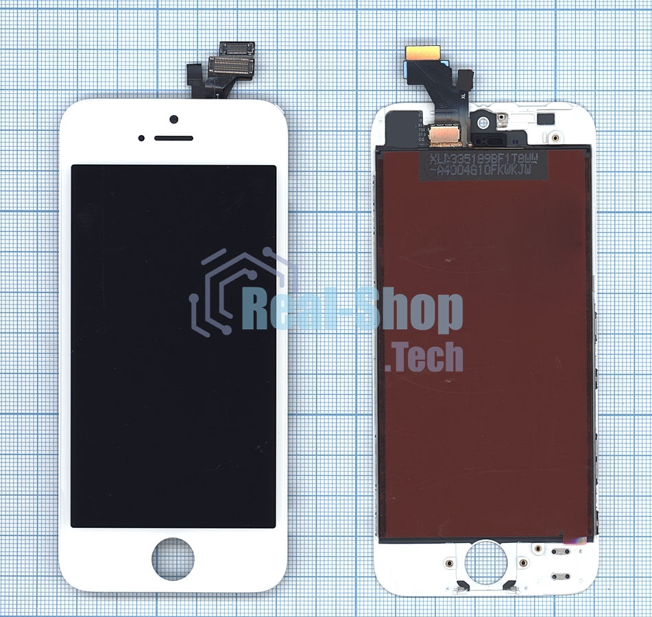 Дисплей для iPhone 5 в сборе с тачскрином (LT) белый