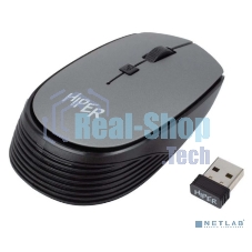 Мышь беспроводная HIPER HOMW-081 серый, 1600 dpi, радиоканал, USB, кнопки - 4