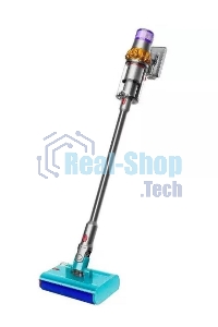 Пылесос вертикальный Dyson V15s Detect Submarine (448798-01) серый, питание от аккумулятора, 240 Вт, уборка влажная/сухая, пылесборник 0,76 л, работа от АКБ max 60 мин.