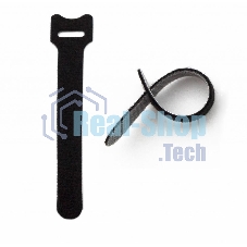 Стяжка кабельная на липучке Hyperline WASN, открывающаяся, 14 мм Ш, 310 мм Д, 10 шт, полиамид, черный